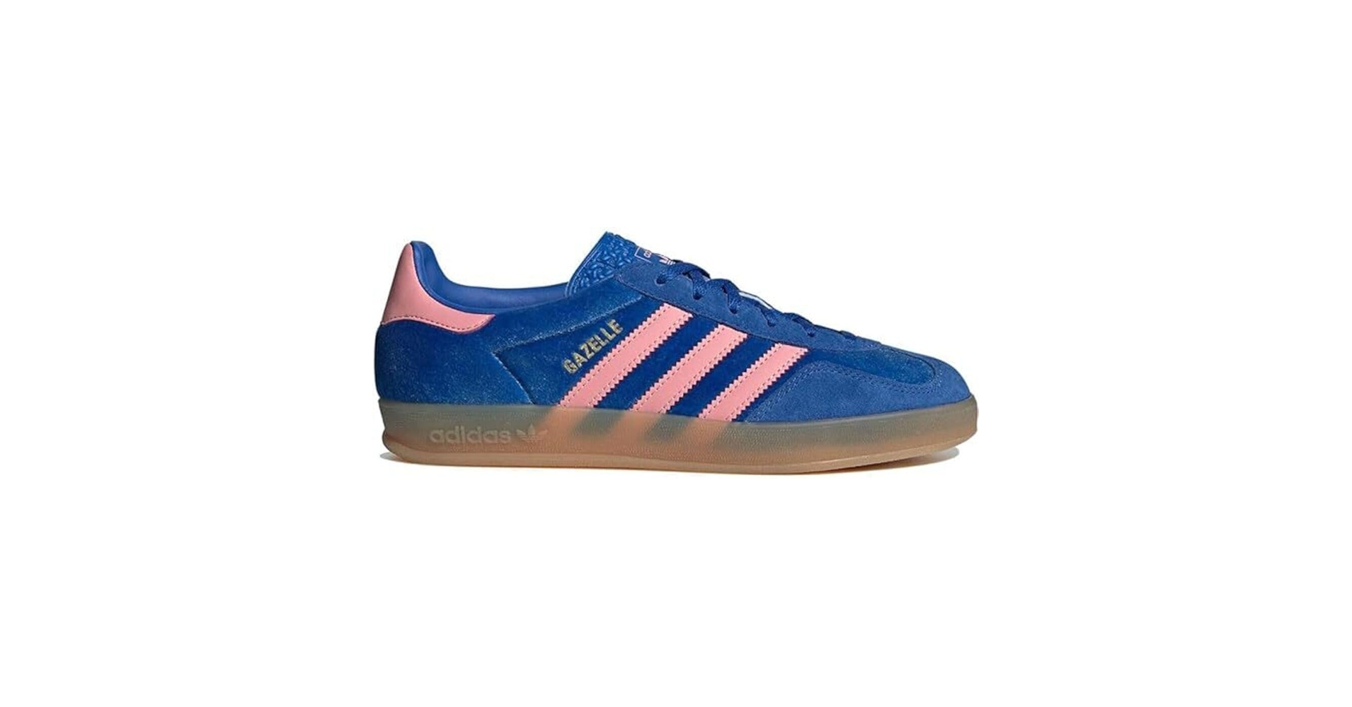 【極美品】アディダス ガゼル インドア ブルー系 ピンク スエード ガムソール GAZELLE（adidas Originals） adidas GAZELLE INDOOR アディダス